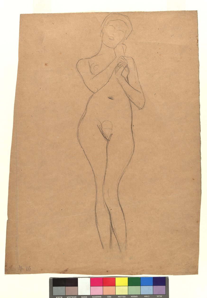 Stehender weiblicher Akt od Gustav Klimt