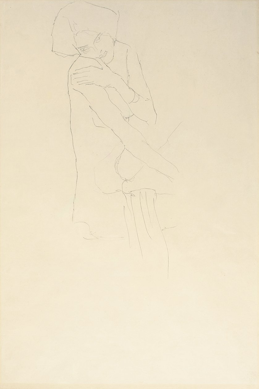 Studie pro Adele Bloch-Bauer II, 1911 od Gustav Klimt