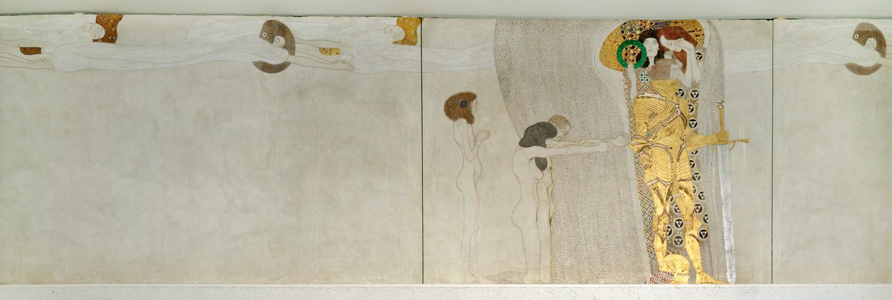 Beethovenův vlys, detail od Gustav Klimt