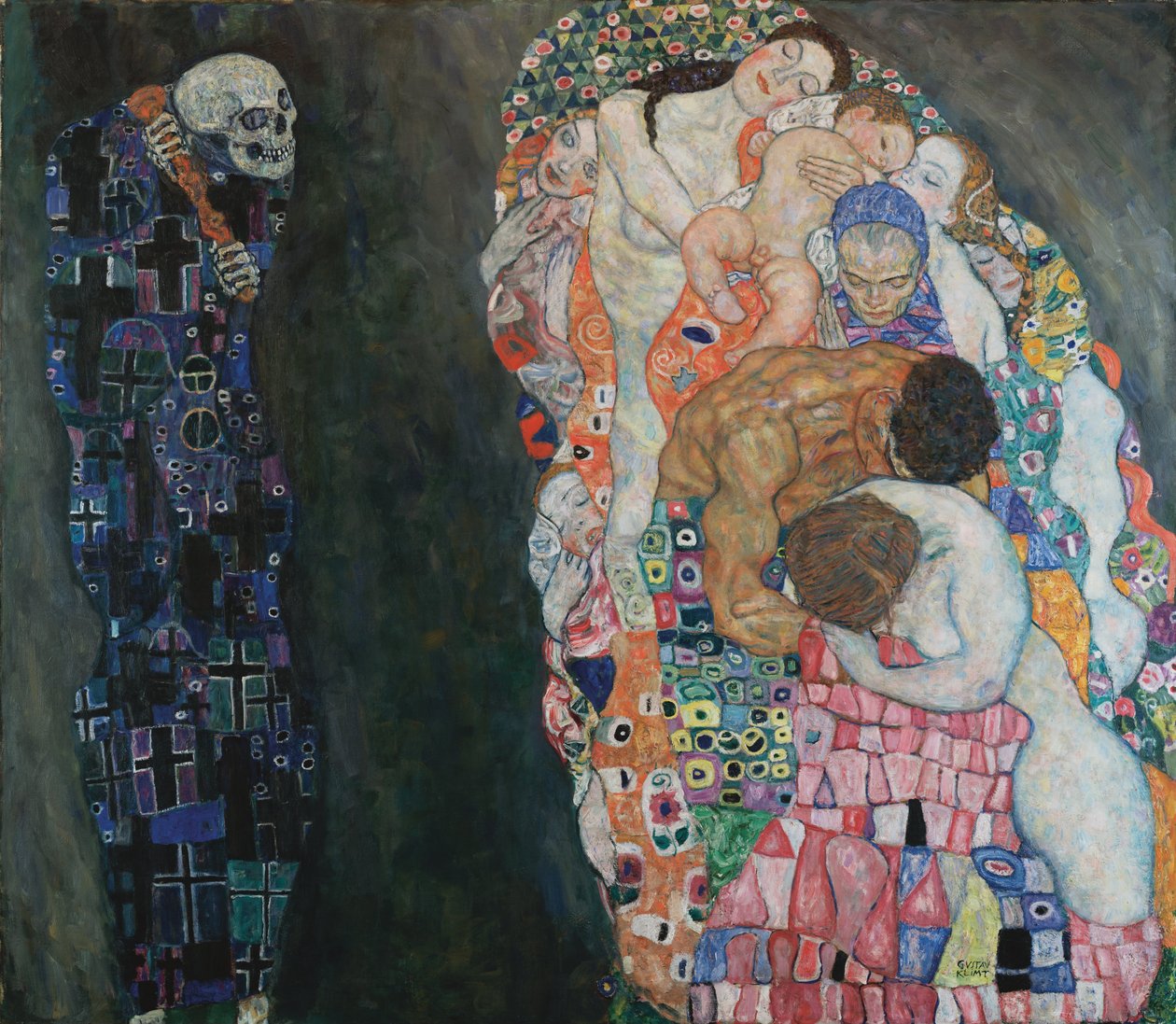 „Smrt a život“ od Gustav Klimt