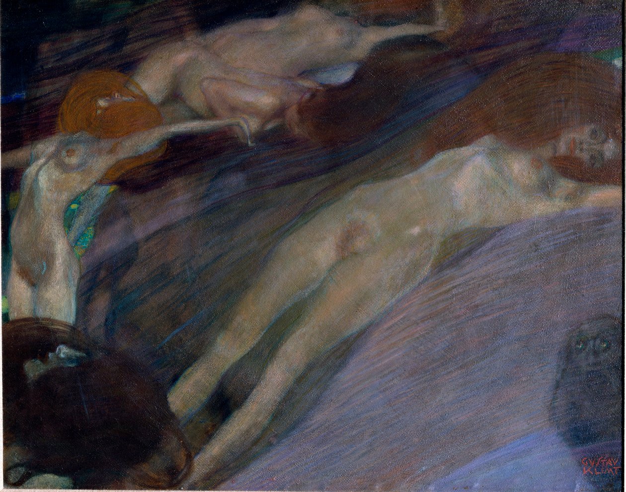 Vodní agitka Malba Gustava Klimta (1862-1918). 1898 rozměr 52x65 cm Rakouská galerie Belvedere, Vídeň. od Gustav Klimt