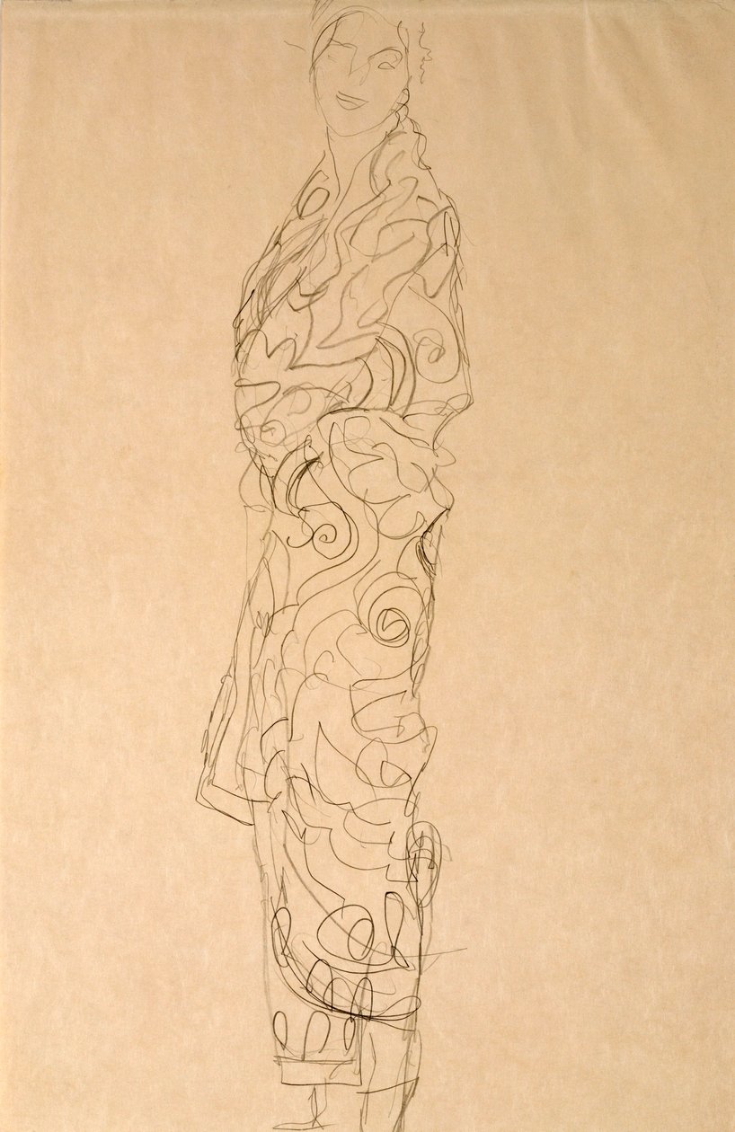 Žena v kimonu od Gustav Klimt