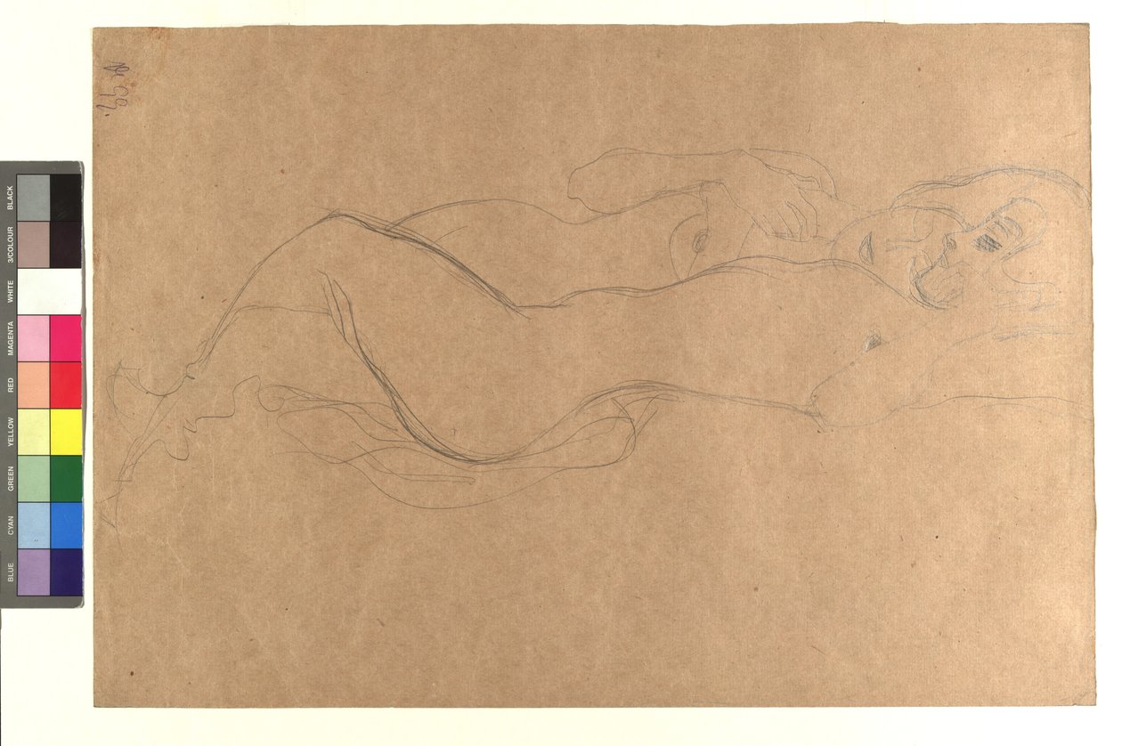 Zwei liegende weibliche Akte od Gustav Klimt