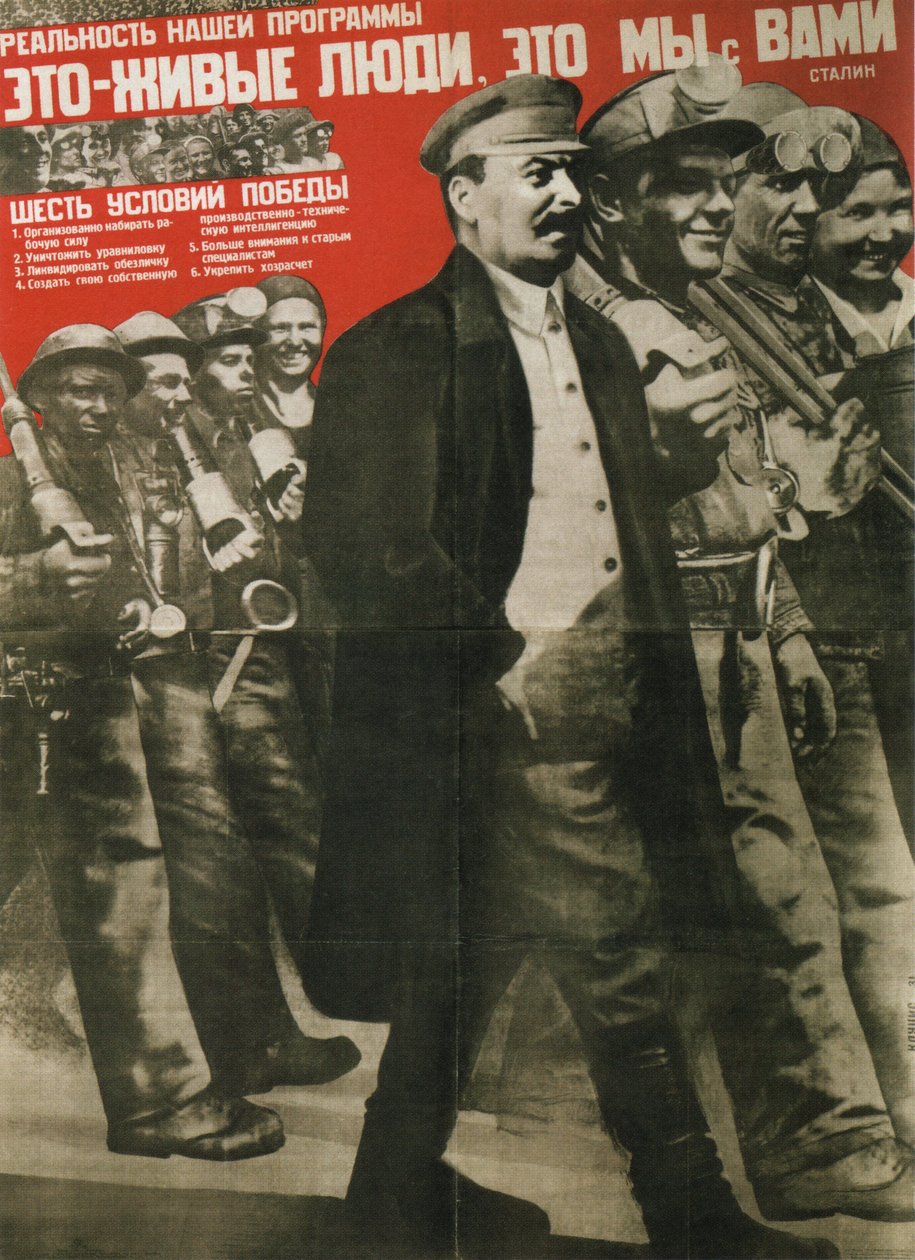 Realitou našeho programu jsou skuteční lidé: Plakát It You and Me, 1931 od Gustav Klutsis