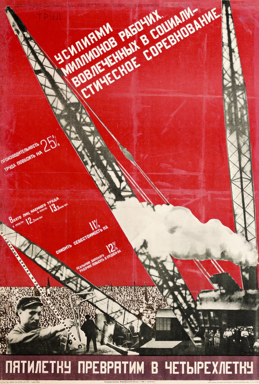Pětiletý plán změníme na čtyřletý od Gustav Klutsis