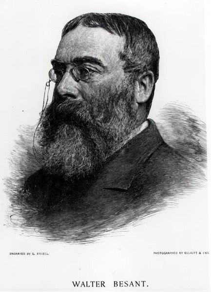 Sir Walter Besant (1836-1901) vyrytý Gustavem Kruellem (1843-1907) z fotografie Elliota & Fry od Gustav Kruell