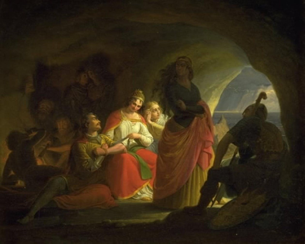 Prince Buris, Liden Kirsten, Skøn Hulfrid a Proud Ingefrid zajatí Ulfem Svartskægem od Gustav Theodor Wegener