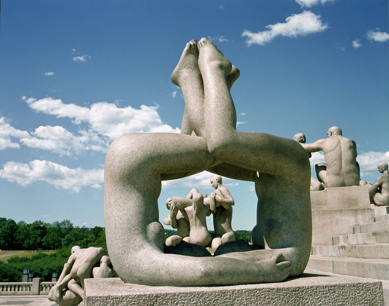 Vigelandova instalace - sochy od Gustav Vigeland