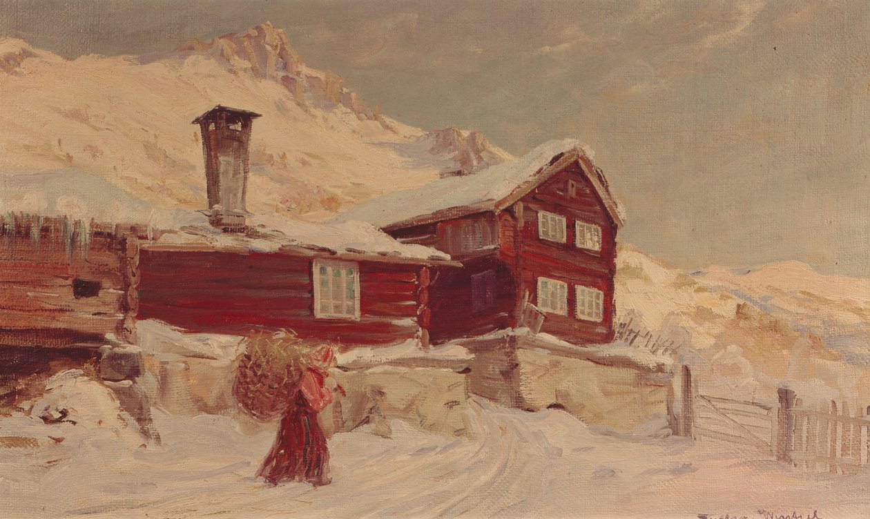 Z farmy Sandbu (olej na plátně) od Gustav Wentzel