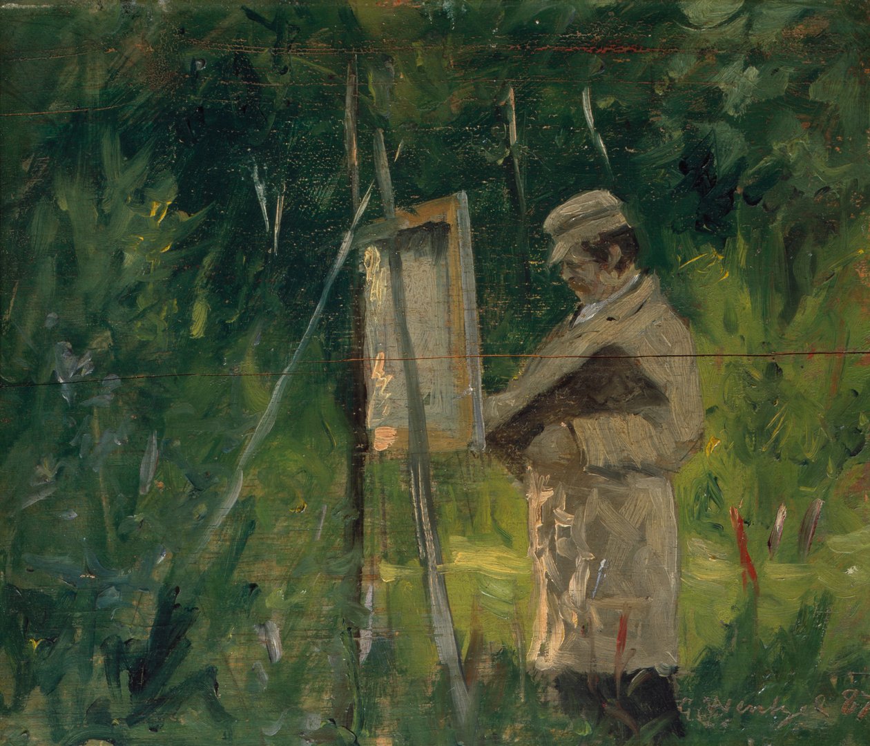 Malíř u stojanu od Gustav Wentzel