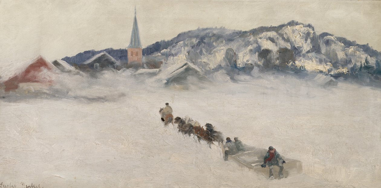 Zima v Askeru od Gustav Wentzel