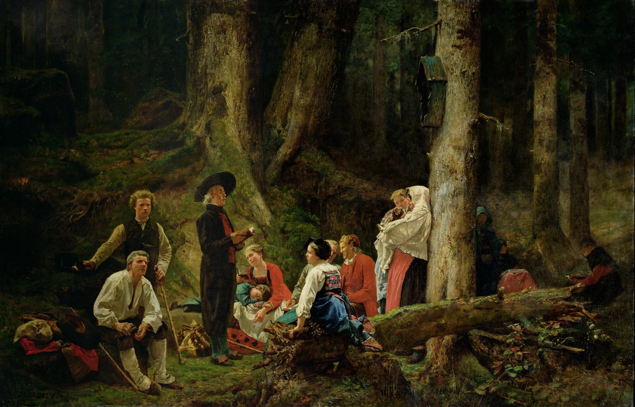 Poutníci z opatství St. Odile od Gustave Brion