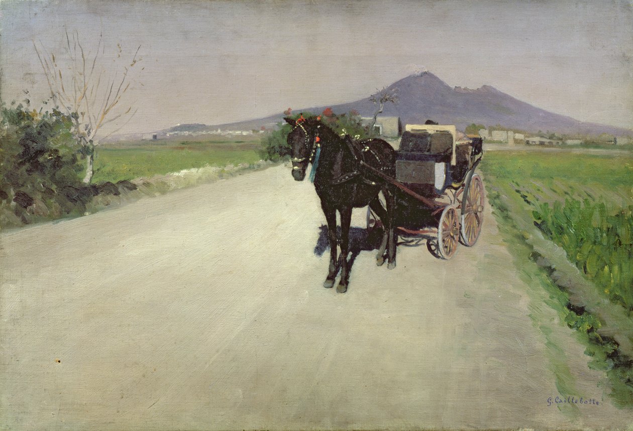 Cesta v Neapoli od Gustave Caillebotte