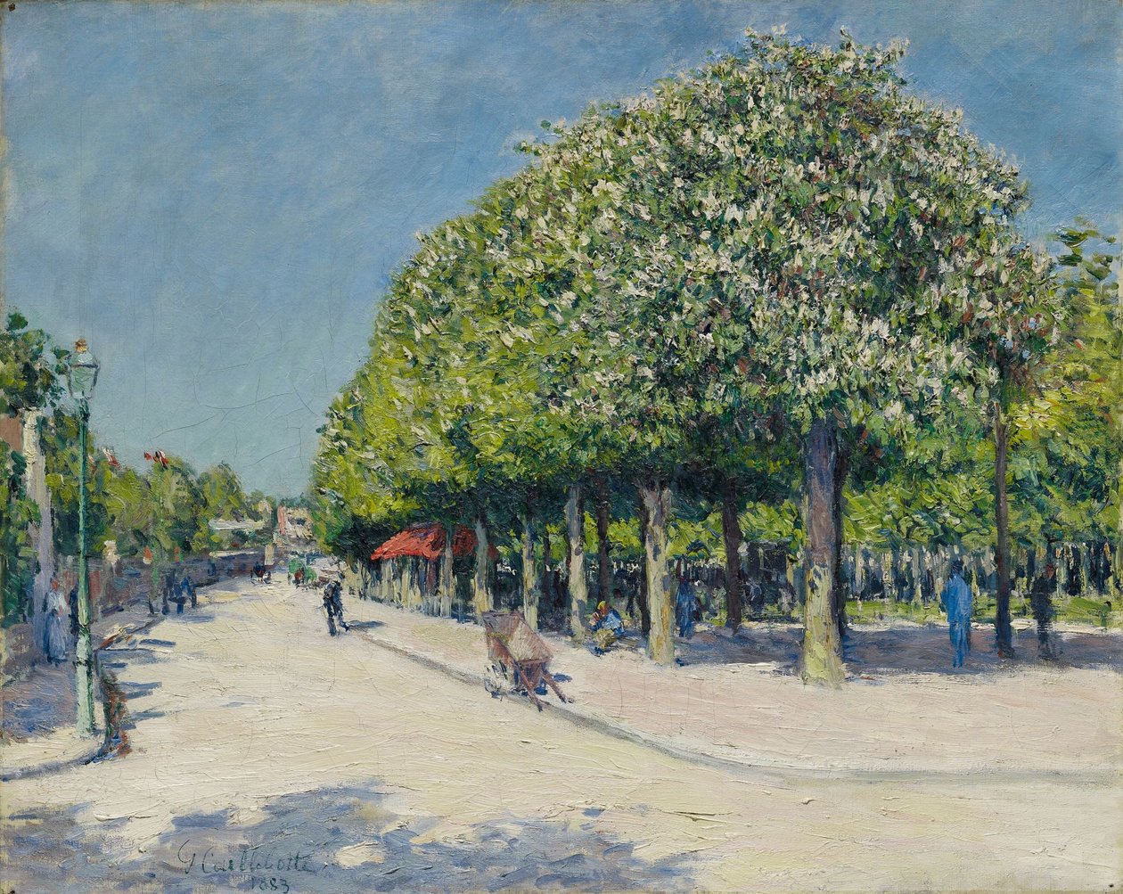 Argenteuil, zábavný veletrh od Gustave Caillebotte