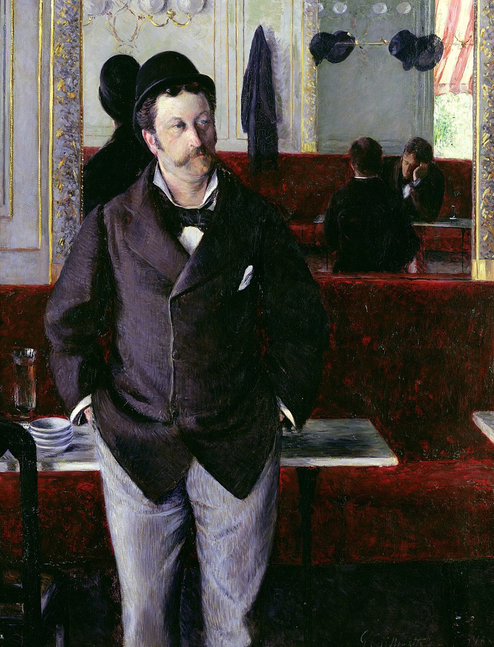V kavárně, Rouen, 1880 od Gustave Caillebotte