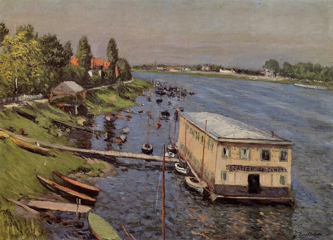 Loděnice v Argenteuil od Gustave Caillebotte