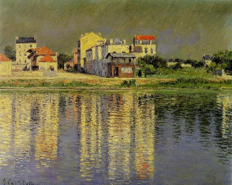 Břehy Seiny od Gustave Caillebotte