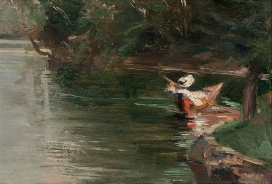 Hrany Yerres od Gustave Caillebotte