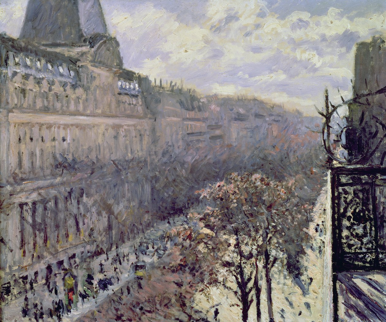 Boulevard des Italiens, cca 1880 od Gustave Caillebotte