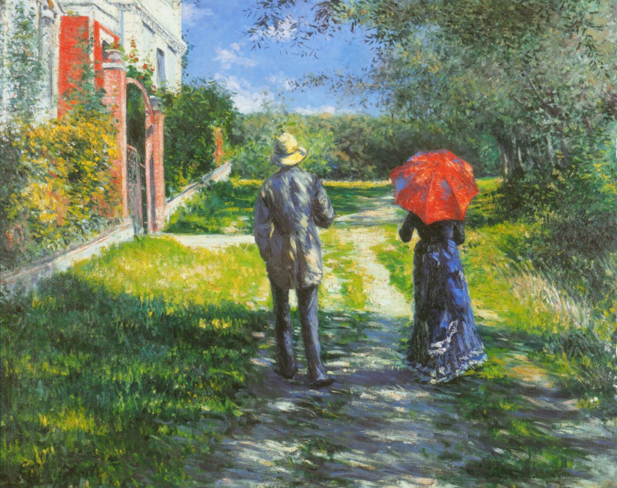 Vzestupná cesta od Gustave Caillebotte