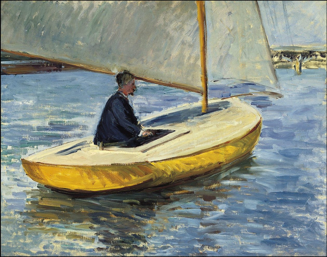 Žlutá loď od Gustave Caillebotte