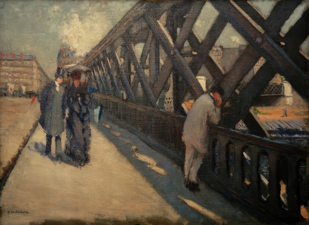 Most Evropy, skica od Gustave Caillebotte