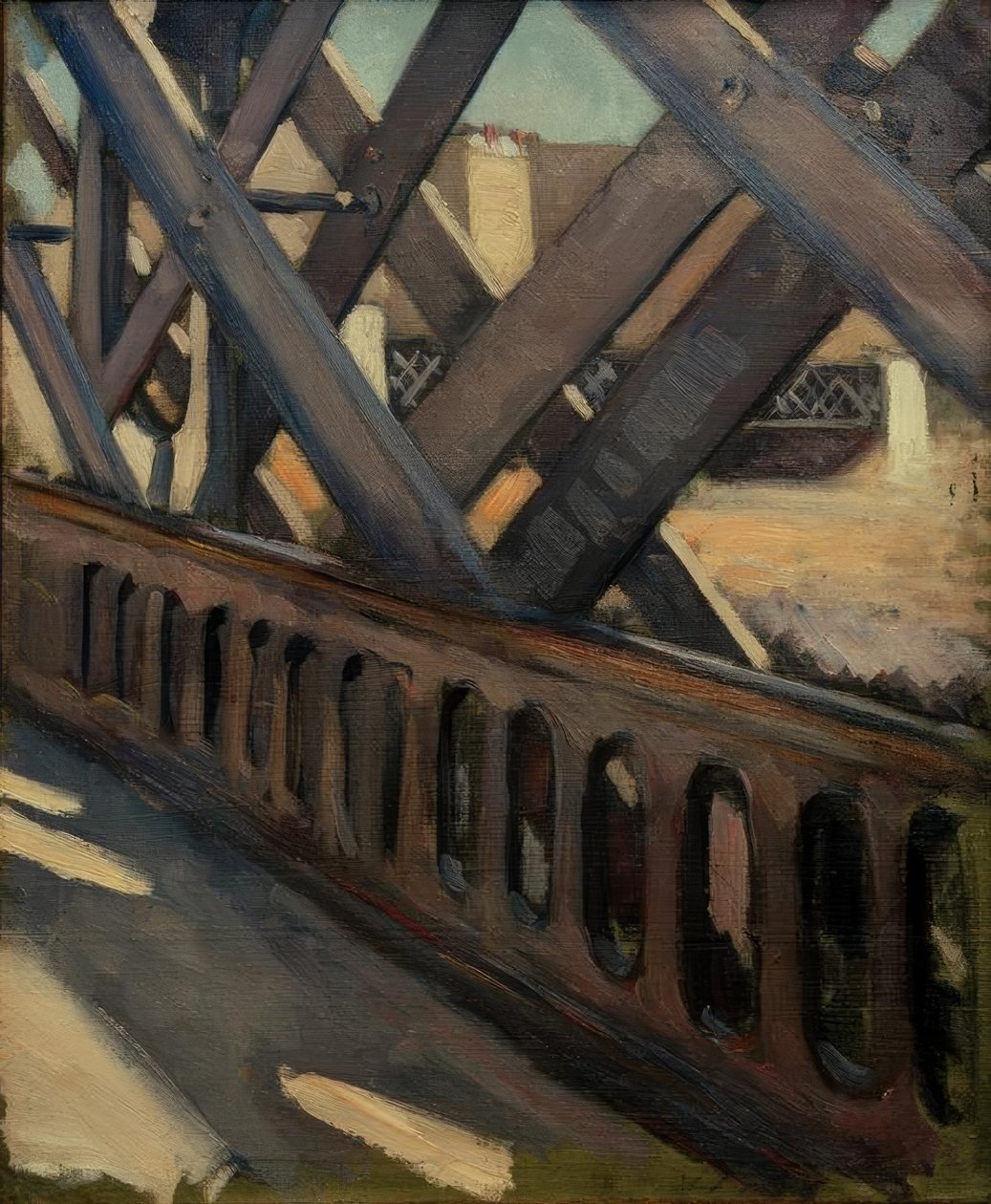 Most Evropy, dílčí studie od Gustave Caillebotte