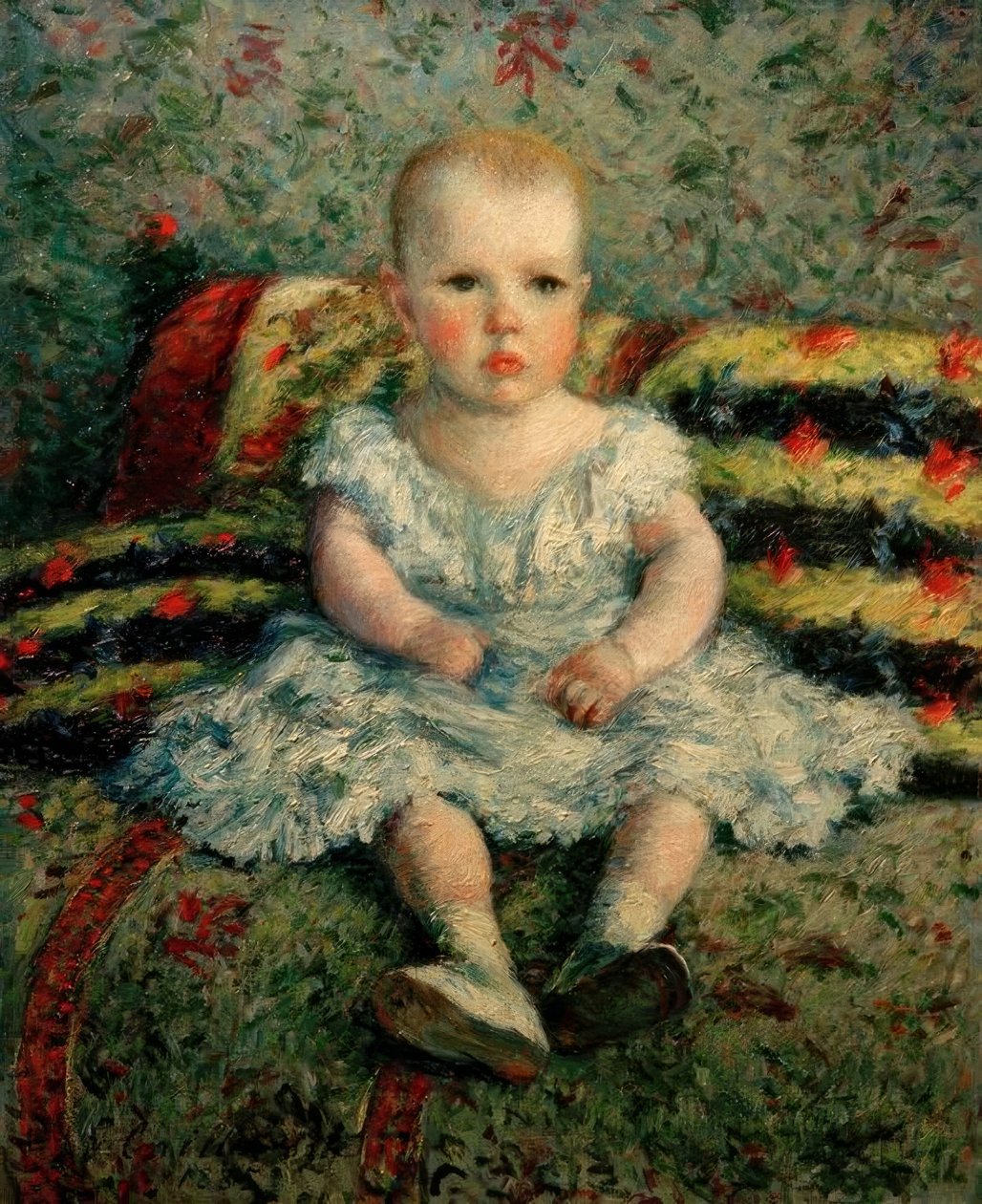 Dítě na pohovce od Gustave Caillebotte