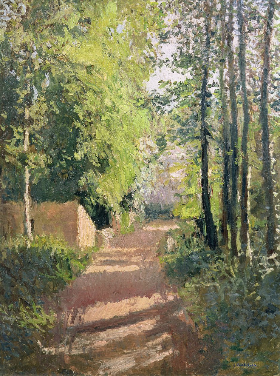 Cesta v lese v Normandii od Gustave Caillebotte