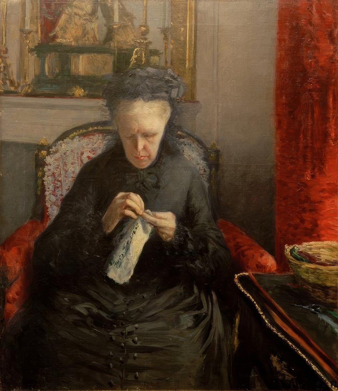 Portrét paní Martial Caillebotteové od Gustave Caillebotte