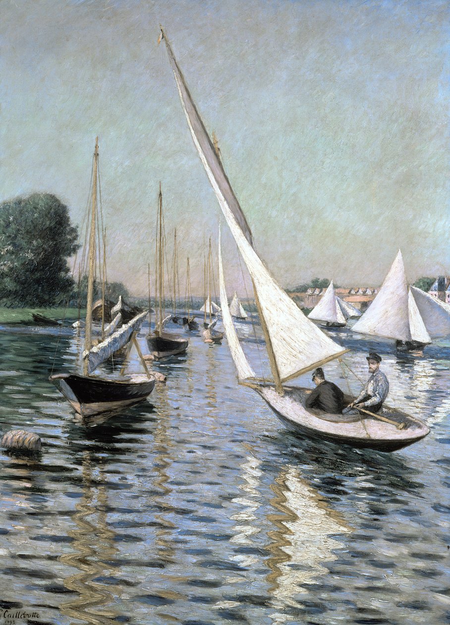 Regatta v Argenteuil, 1893 od Gustave Caillebotte