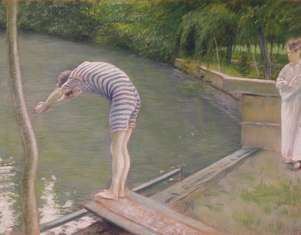 Lapač nebo potápěč, 1877 od Gustave Caillebotte