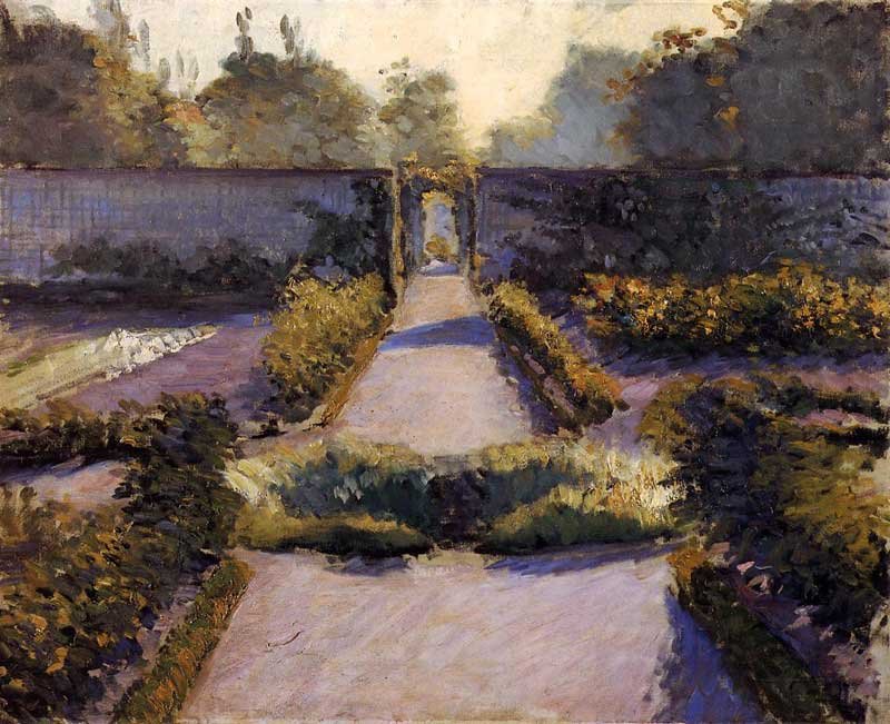 Kuchyňská zahrada, Yerres od Gustave Caillebotte