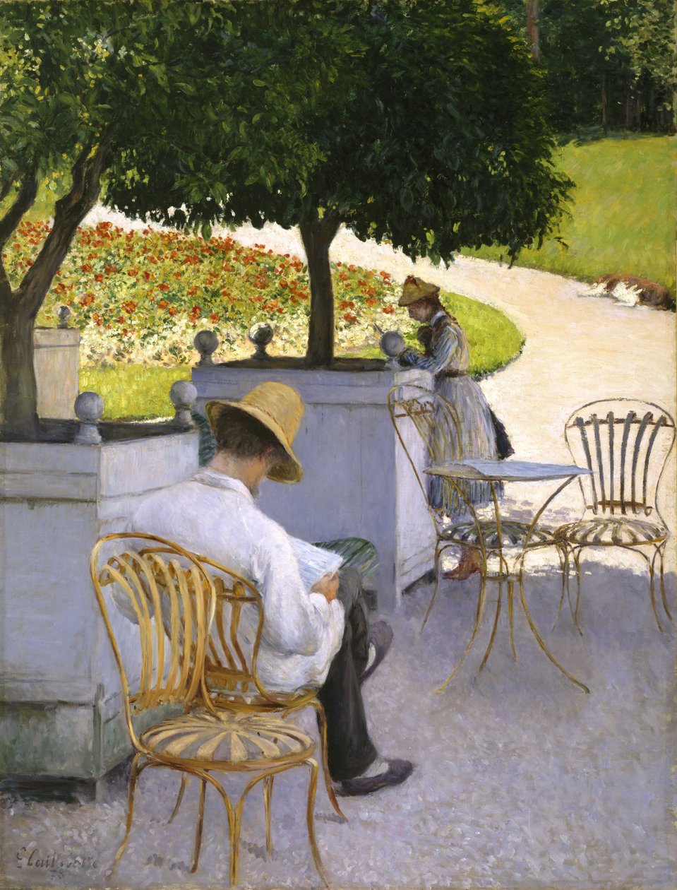 Oranžové stromy od Gustave Caillebotte