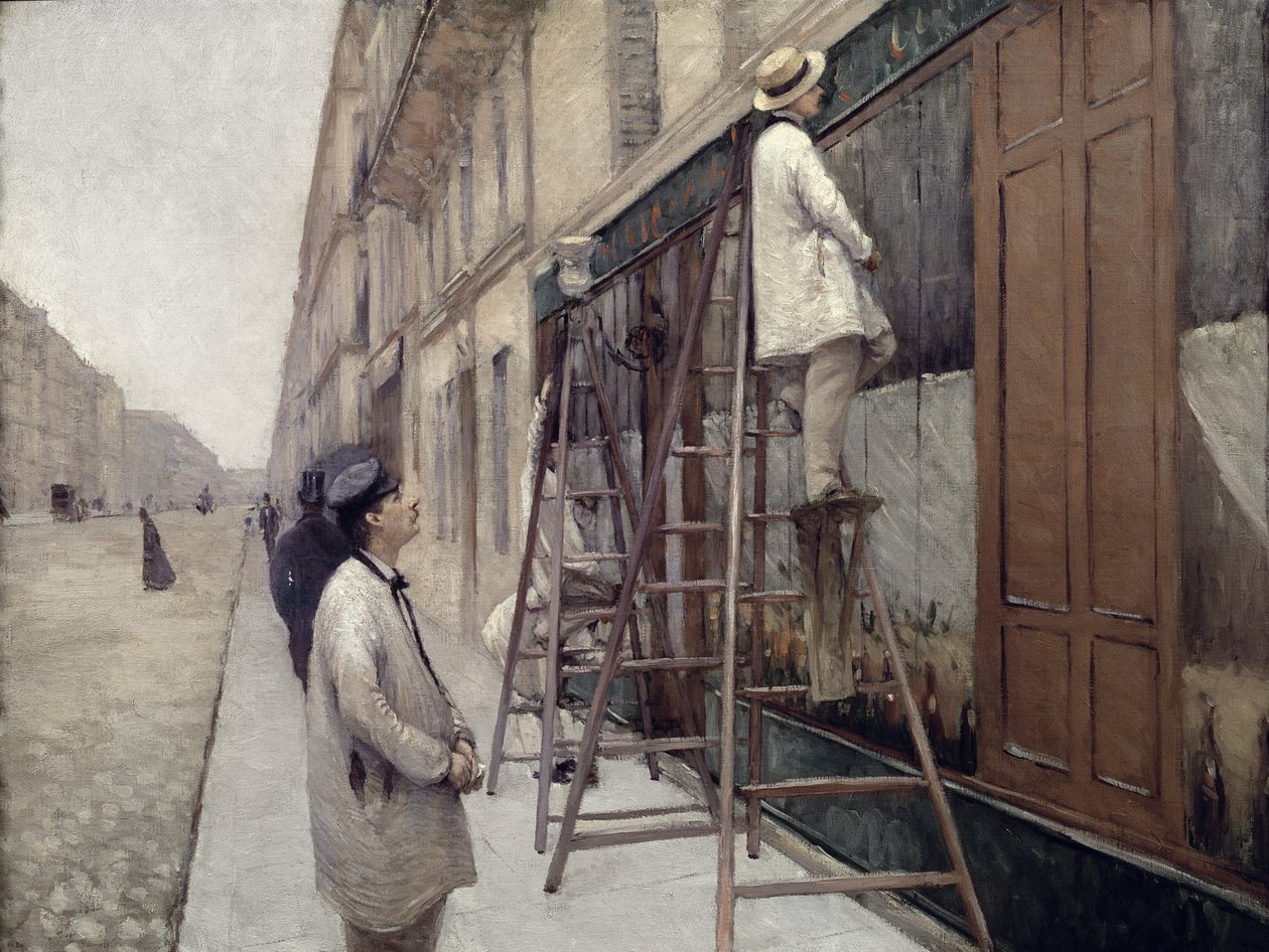 Malíři, 1877 od Gustave Caillebotte