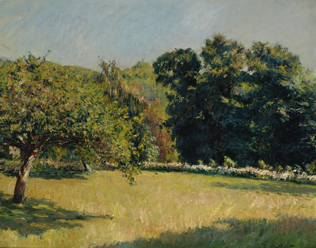 Zahrada v Trouville od Gustave Caillebotte