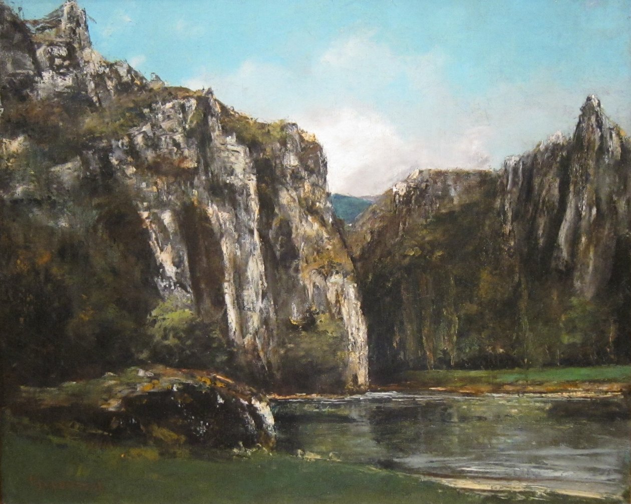 Soutěska v Jura od Gustave Courbet