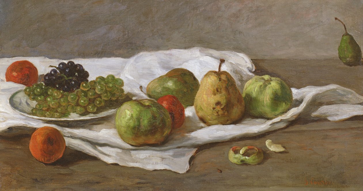 Jablka, hrušky a hrozny od Gustave Courbet