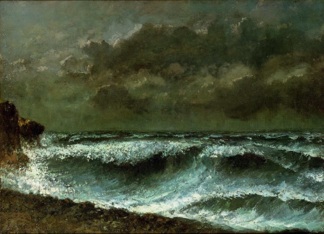 Před bouří na obzoru od Gustave Courbet