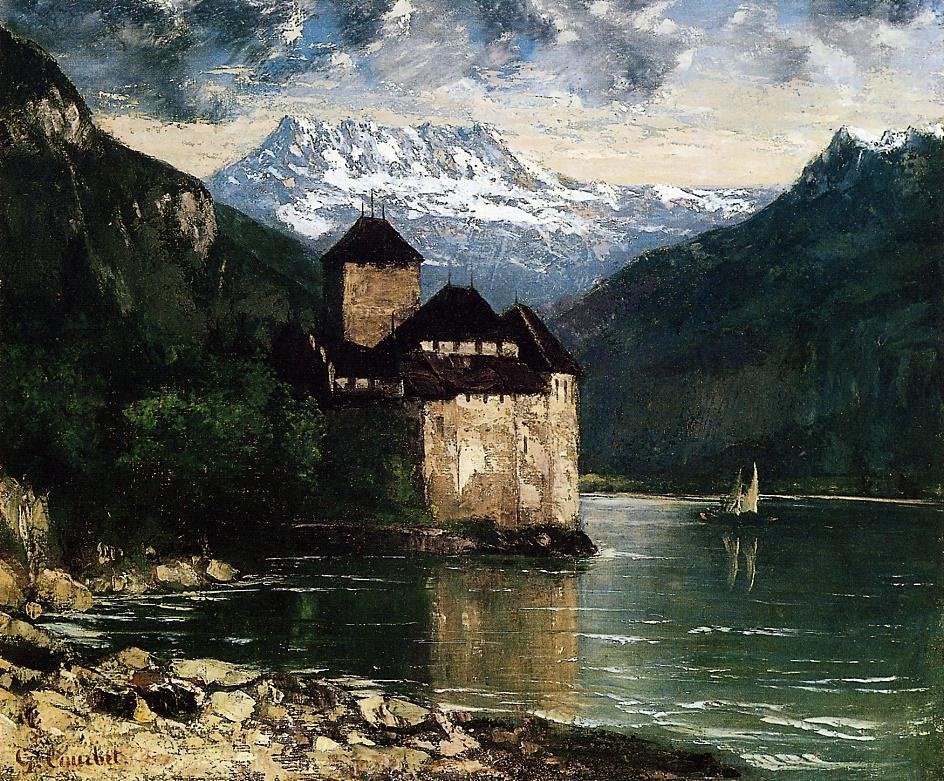 Hrad Chillon od Gustave Courbet