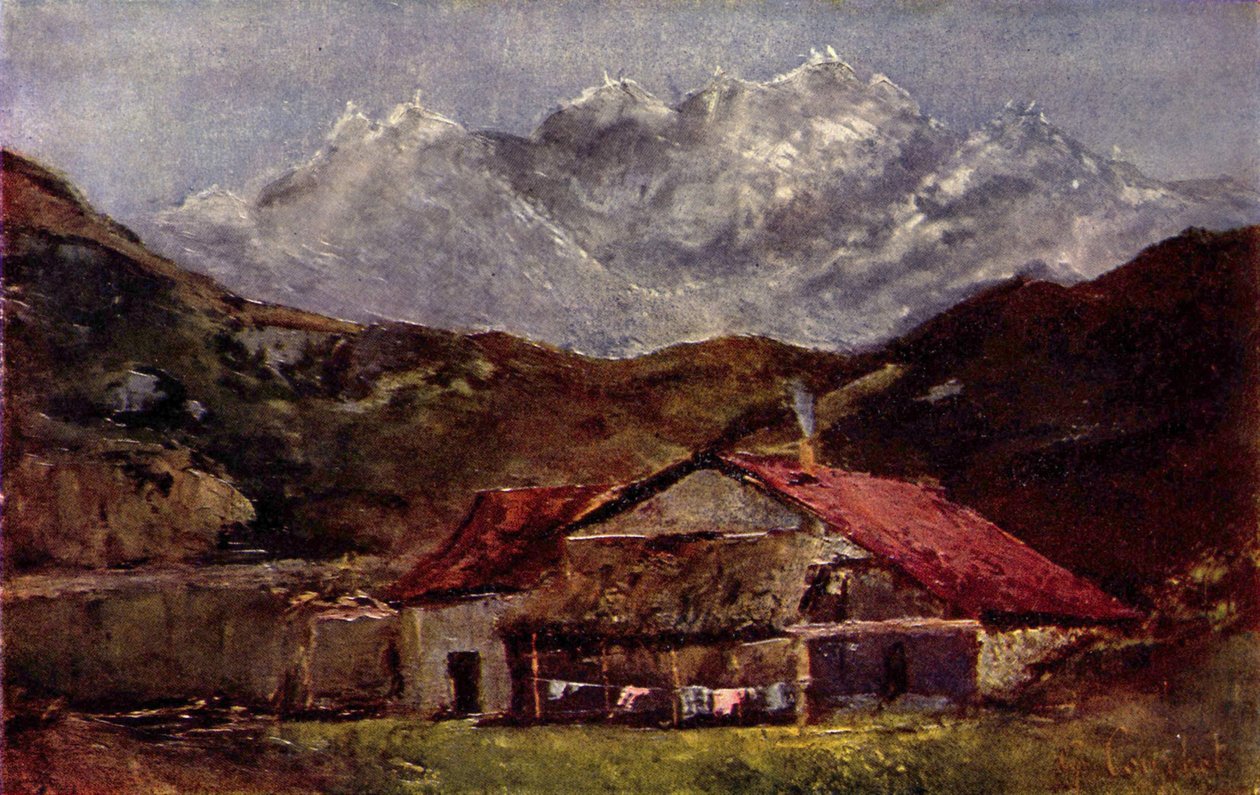 Horská chata od Gustave Courbet