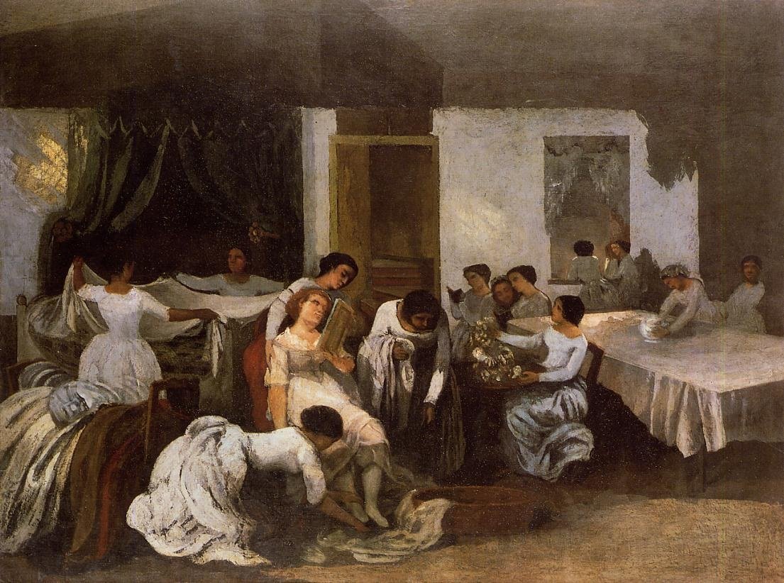 Oblékání nevěsty od Gustave Courbet