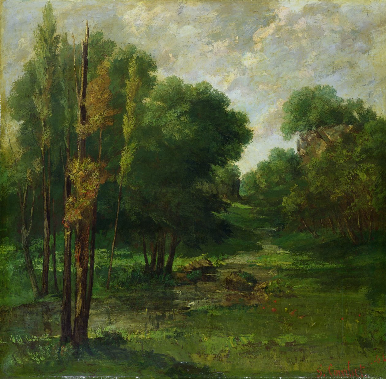 Lesní krajina, 1864 od Gustave Courbet