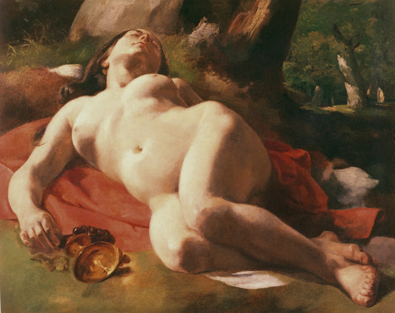 La Bacchante, kolem 1844-47 od Gustave Courbet