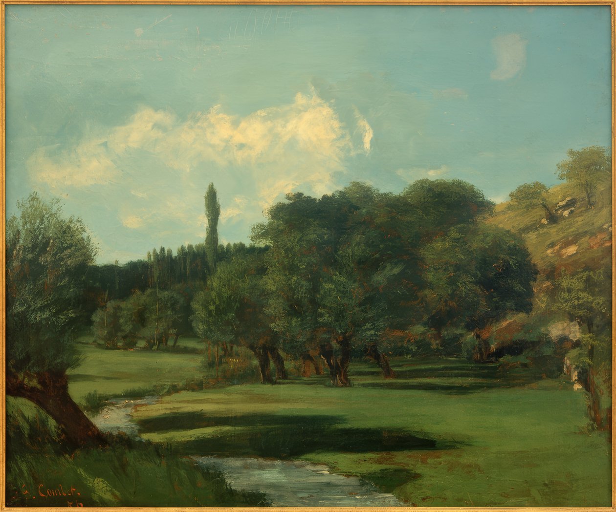 La Bretonnerie v departementu Indre od Gustave Courbet