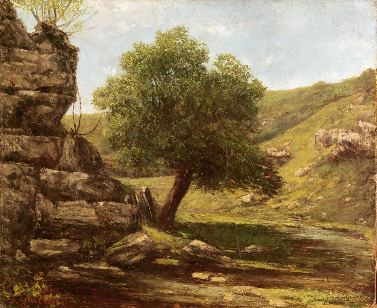 Krajina, 1873 od Gustave Courbet
