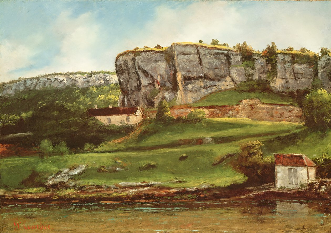 Krajina pravděpodobně regionu Creux-Billard v Juře od Gustave Courbet
