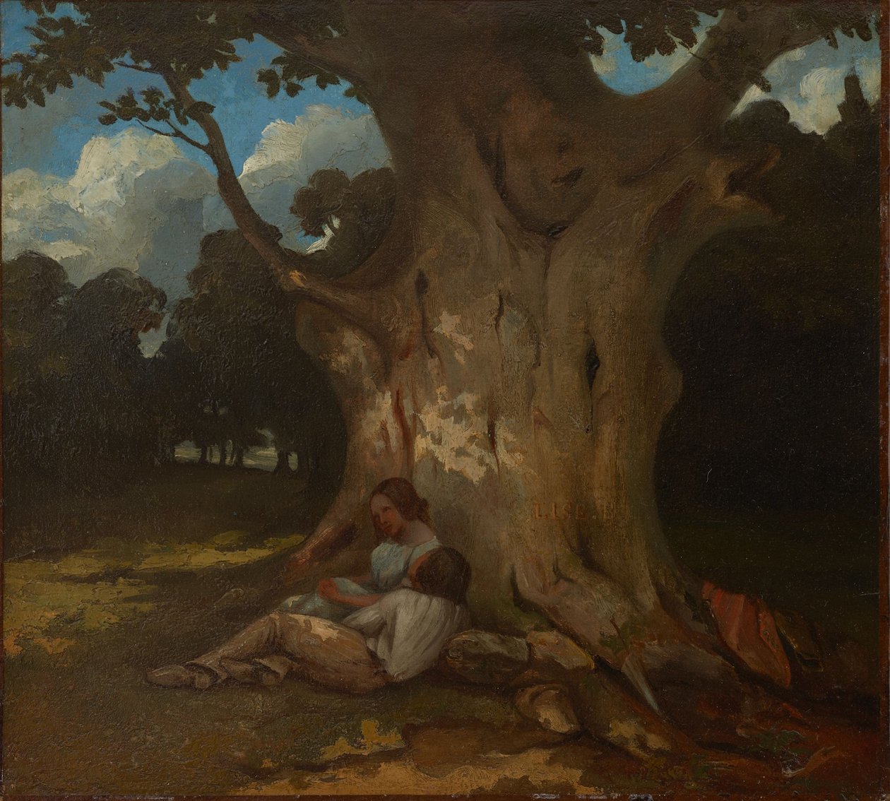 Velký dub od Gustave Courbet