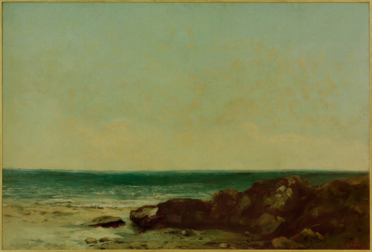 Pobřeží moře (Středozemní) od Gustave Courbet