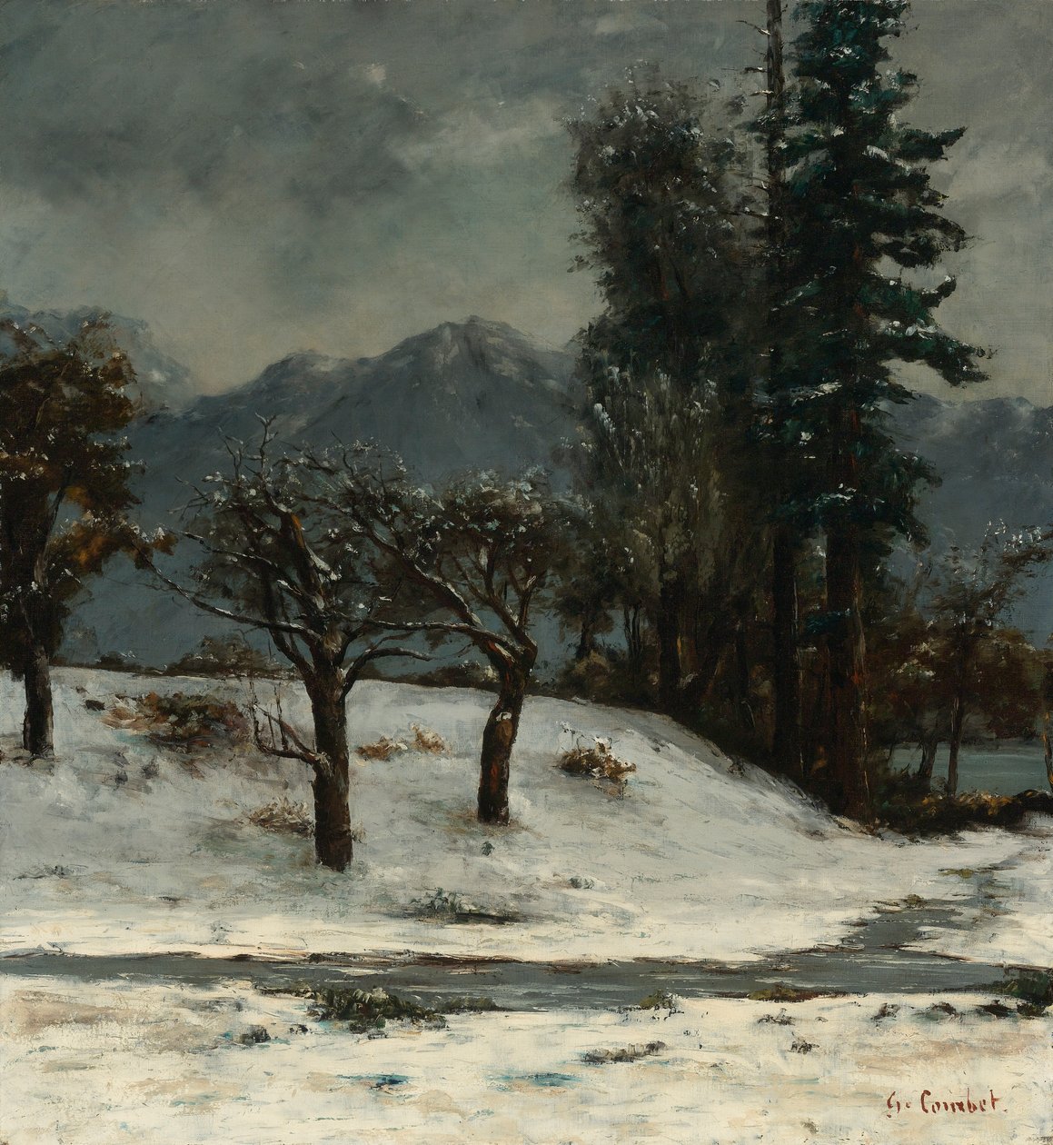 Sníh od Gustave Courbet